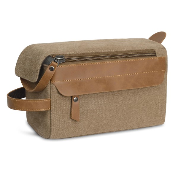 Toiletry Bag for Men, Travel Toiletry Bag Organiser, Leather Dopp