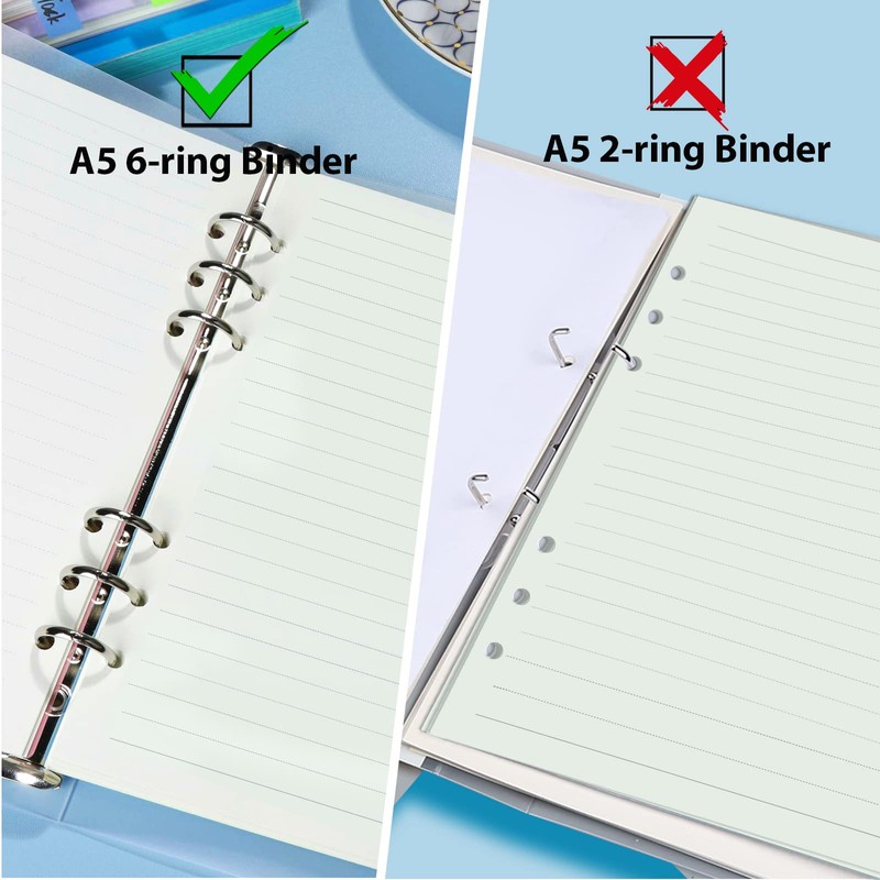 FANDAMEI A5 Refills Lined Paper Set - A5 Refill Pad