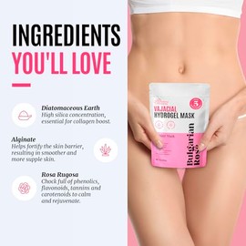 Mascarilla de hidrogel Vajacial, mascarilla modeladora de goma prémium con pétalos de rosa búlgara, mascarillas de lámina de hidrogel súper