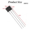 10Pcs Black Hall Element 49E Oh49E Ss49E Linear Sensor Hall