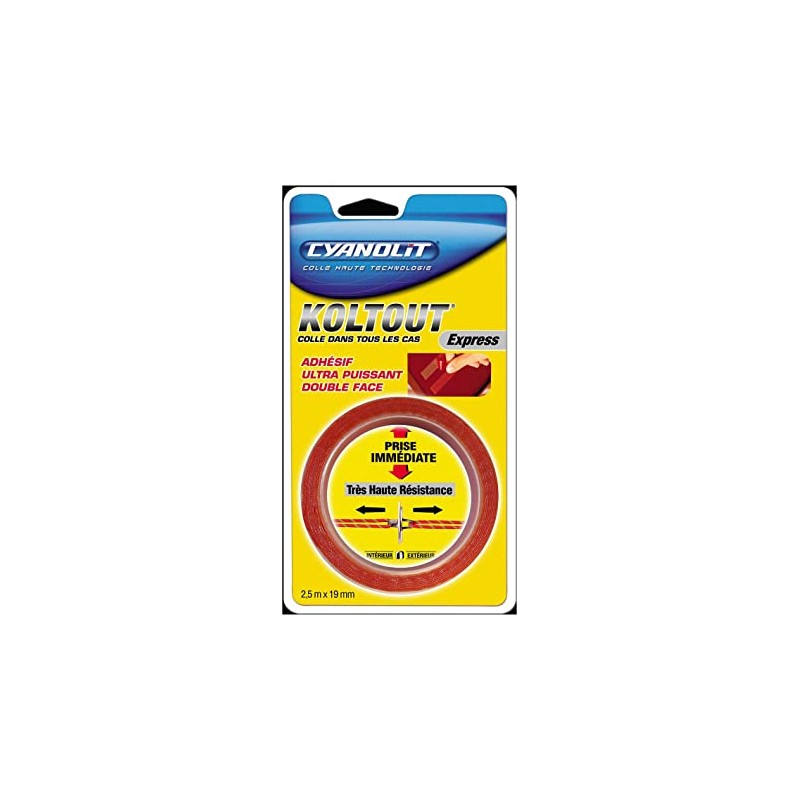 Cyanolit Koltout Express 33507240 Roll of Tape 2.5 x 19