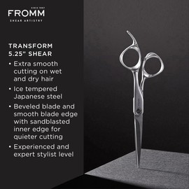 Fromm Transform - Tijera de 5.25 pulgadas, color plateado