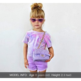 mibasies Kids Purse Toddler Gifts for Little Girls Crossbody Purses Presents,Medium,(A2 purple)