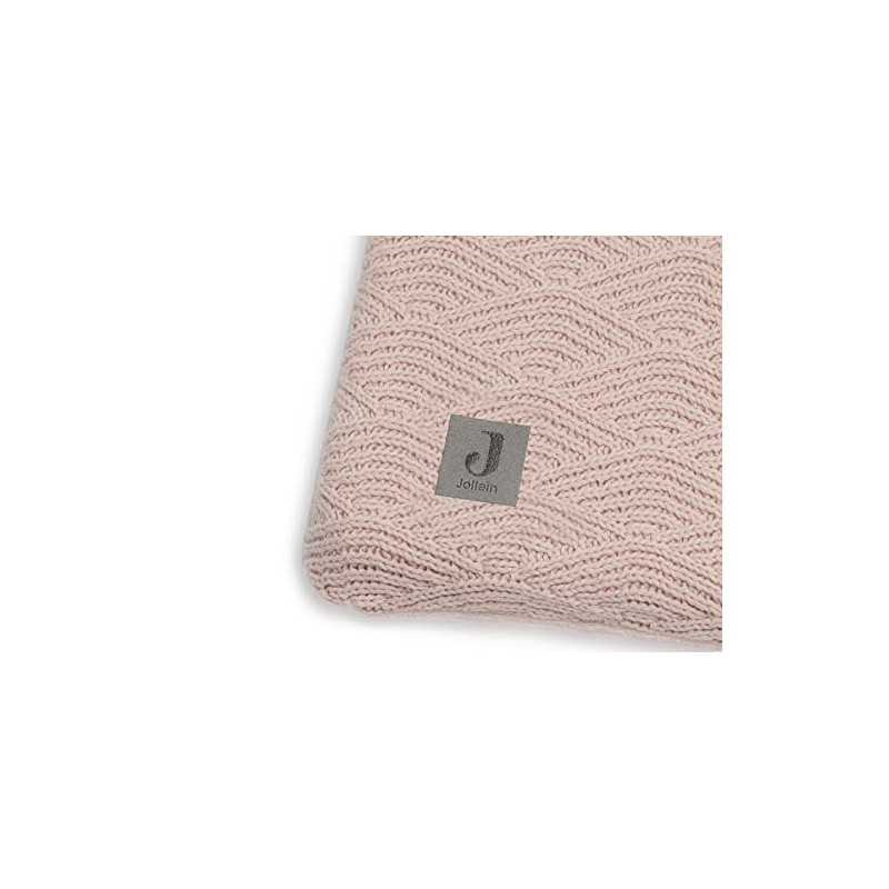 Jollein 022-546-65286 Knitted Wrap Cover River Knit Soft Pink 75