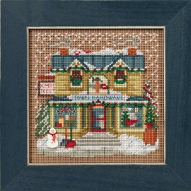 Town Hardware Beaded Counted Cross Stitch Kit Mill Hill Buttons & Beads 2016 Winter Series MH141631 Christmas Village Series