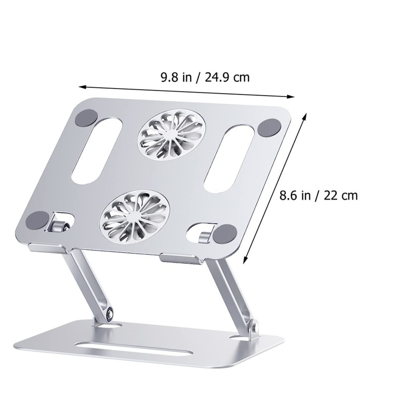 OSALADI Laptop Cooling Pad Dual Fans Adjustable Height Design Lightweight
