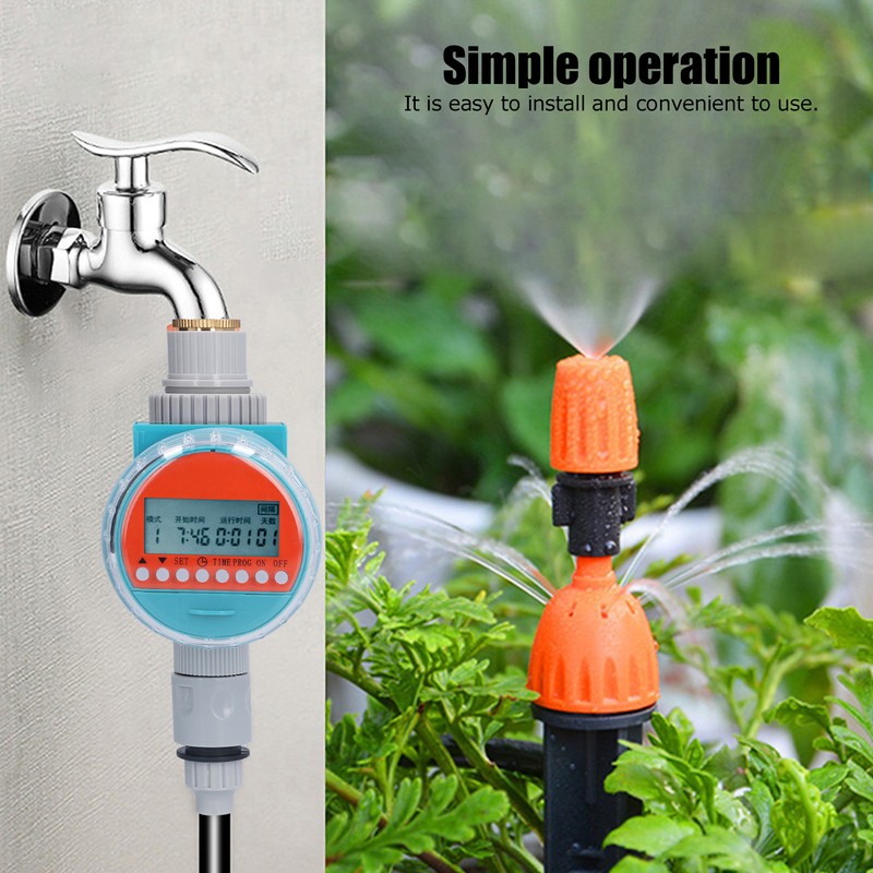 G1‑1/4 LCD Water Timer Automatic Spraying Watering Sprinkler Timer with
