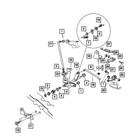ATB Dodge 727 904 Transmission cross shaft linkage grommet Bushing bushings chrysler