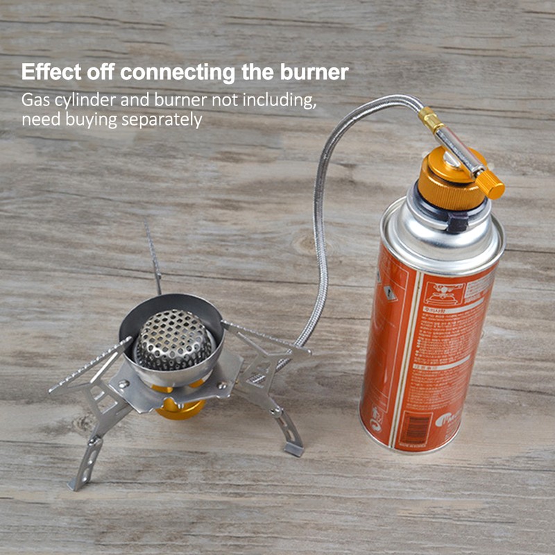 Outdoor Stove Camping Stove Propane Refill Adapter Burner LPG Flat