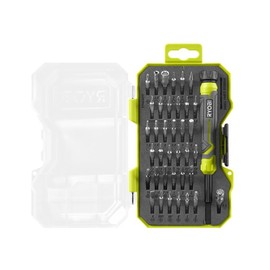 RYOBI 38 PC. Piece Precision Screwdriver Set With Storage Case