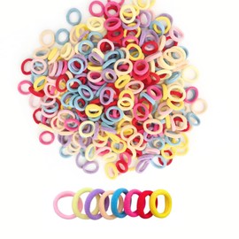 Pack of 400 Hair Bobbles Girls Elastic Mini Hair Bobbles Colourful Small Hair Bobbles Baby Hair Bobbles Multicoloured Soft Loom Bands Set for Children and Baby