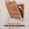 VEVOR Folding Teak Shower Seat, 20.9 x 16'' Unfolded, Wall