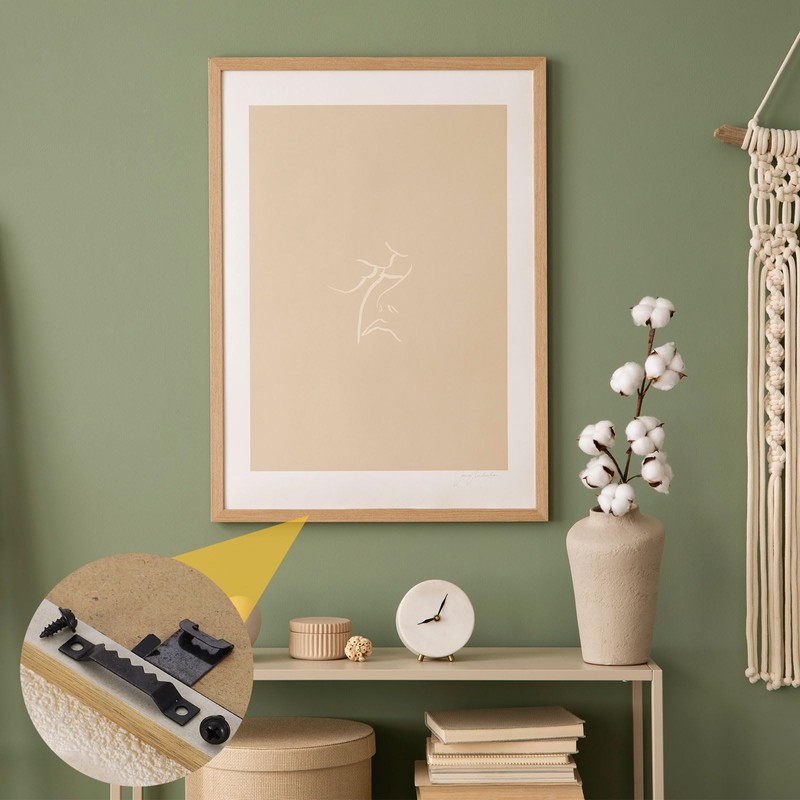 sourcing map 16Pcs Picture Hangers, Double-Eerration Frame Back Hanging Fasteners