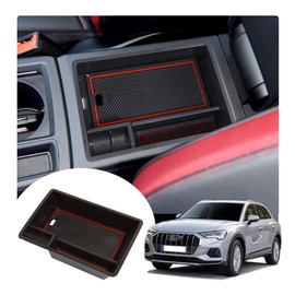 YEE PIN AUD i Q3 F3 2019-2022 2023 Centre Console Glove Box for Armrest Organiser Q3 F3 Sportback Storage Box with Non-Slip Mat Q3 F3 2022 Accessories