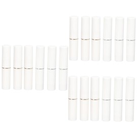 minkissy 18pcs Empty Lip Balm Tubes Slim Lip Gloss Containers for Women Girls Silver and Craft Projects Lightweight Travel Friendly