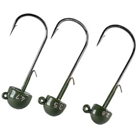 LMAB Tungsten Ned Rig Jig Heads Lead Free Jig Head Jig Head for Rubber Fish & Rubber Bait on Finesse Rig Ultra Light Set for Bass Fishing & Zander Fishing (Hook Size 1/0, 2.8 grams)