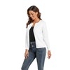 CUNYI Women's Crew Neck Cardigan, White