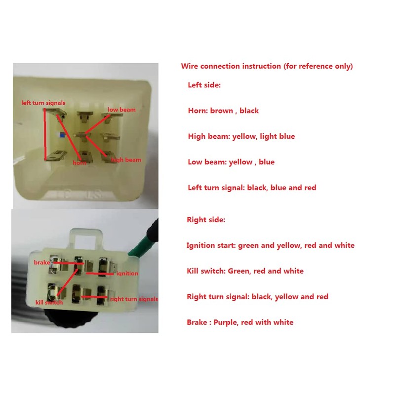 Astra Depot Motorcycle 1" Handlebar Hand Grips & Chrome Switch