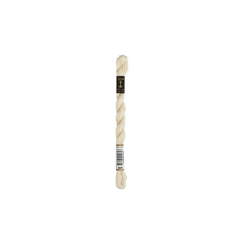 Anchor Pearl Thread, Embroidery Thread, Cotton, 00926 Elfenbein, Elfenbein