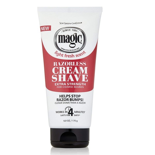 Magic Razorless Cream Shave Extra Strength 6 Ounce (177ml) (2 Pack)