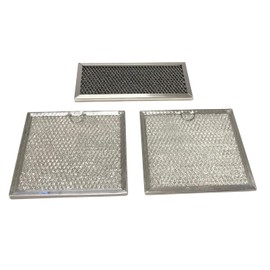 Microwave Grease & Charcoal Filter Set Compatible with GE Model Numbers DVM7195EF1ES, DVM7195EK1ES, DVM7195EK2ES