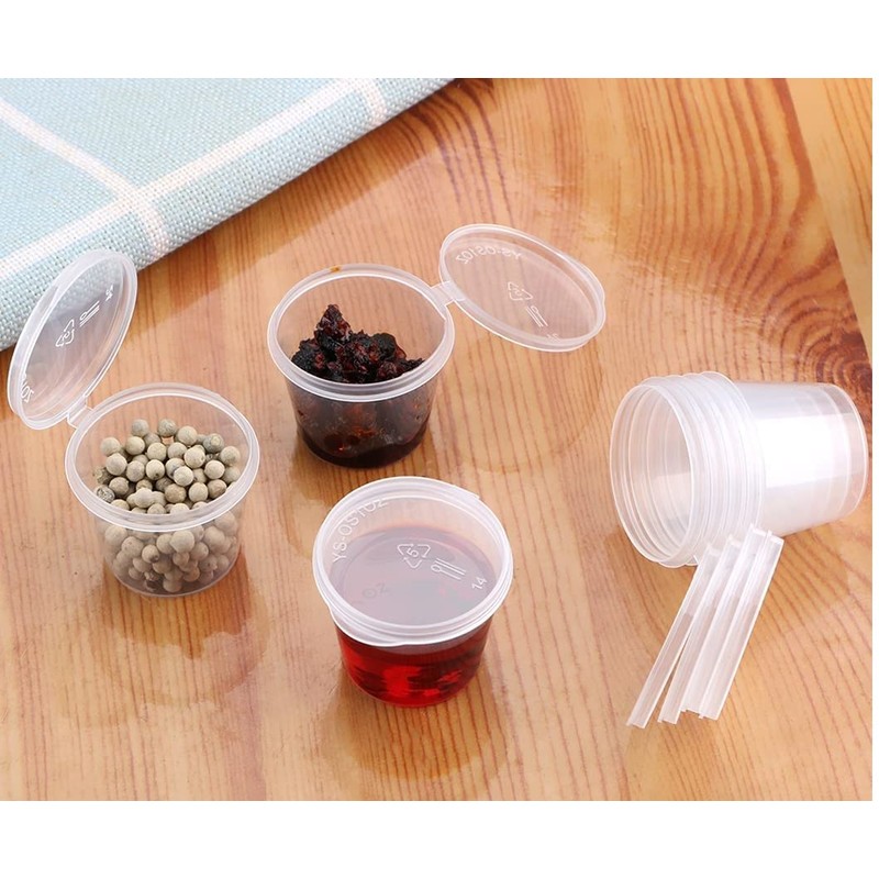 Sabco - Clear Round Hinged Pots with Lids - Deli