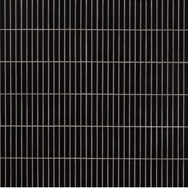 MSI Black Matte Stack Pattern Matte Porcelain Tile for Kitchen Backsplash, Floor Tile, Wall Tile for Bathroom, Shower Wall Tile, Mesh Mounted Mosaic Tile, Sample