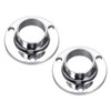sourcing map Closet Rod Flange,22mm/0.87inch Dia, Wardrobe Socket Bracket Support