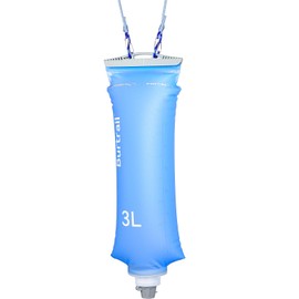 Burtrail 3L Gravity Fed Water Bag, Collapsible Portable Hydration Reservoir Compatible with 42mm Water Filter Cartridge for Camping, Hiking, Backpacking