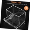 BUGUUYO 2pcs Acrylic Cotton Swab and Pad Organizer Box Sundries