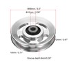 PATIKIL Universal Bearing Pulley Wheel 90mm/3.5", Aluminium Alloy Bearing Pulley