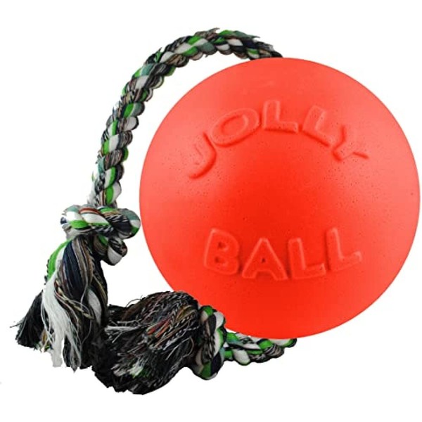 Jolly Pets Romp-N-Roll Toy, Orange, 6-Inch