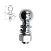 Chrome-Plated 50mm Trailer Hitch Tow Ball, Hot-Forged Steel, 3,500 lb
