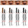 Eyebrow Pencil with Eyebrow Gel, 2 in 1 Brow Pen