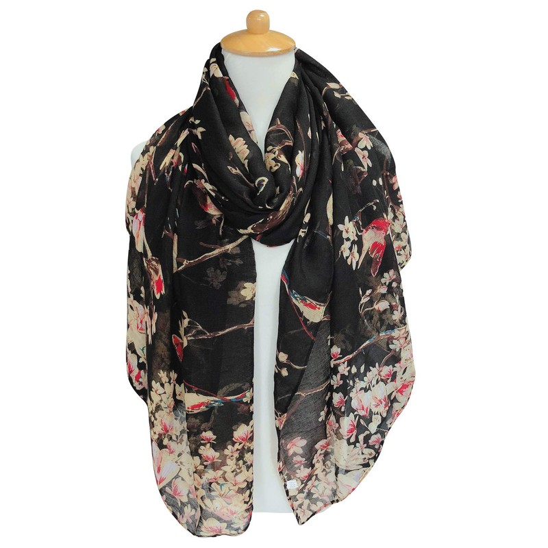 GERINLY Fashion Scarfs for Women Winter Lightweight Large Cotton Scarves