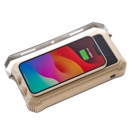 LOGOS 74176050 Wilden Power Stock Lantern 2000 Smart Wireless, Disaster Prevention, Smartphone Charging, Waterproof for Life