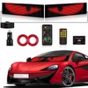 2PCS Devil Eyes Light for Cars Windshield Bluetooth, 13.7”x 4.01”
