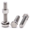 6 Sets M10-1.5 x 90mm Hex Bolts with Hex Nuts