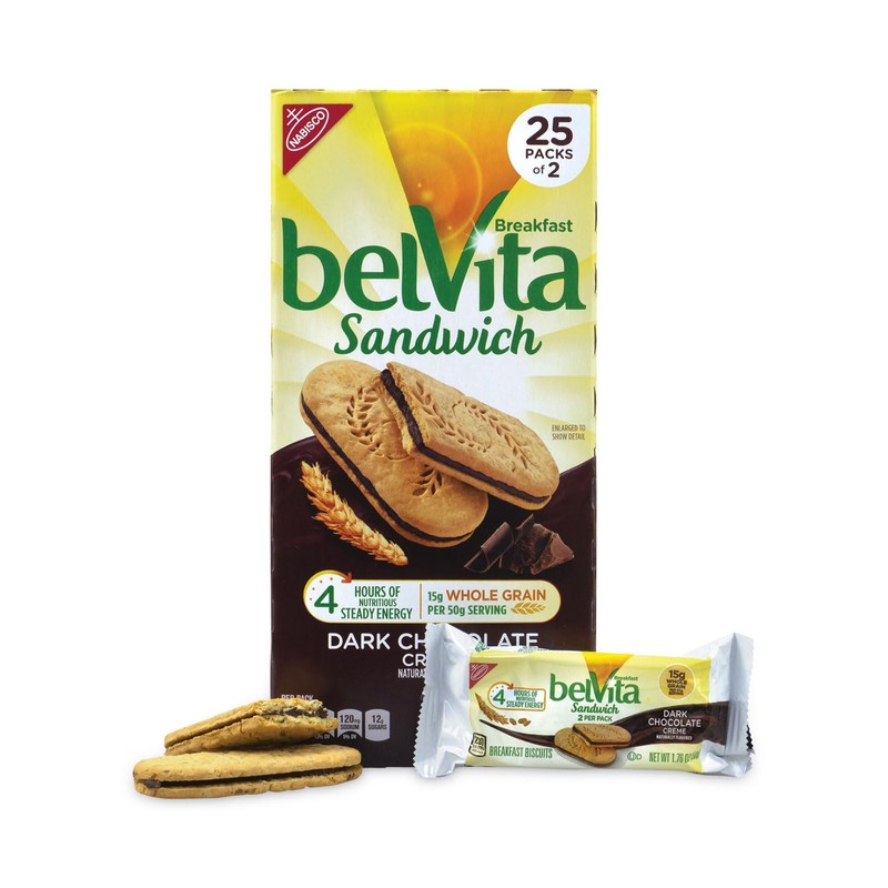 Belvita Breakfast Biscuits, Chocolate, 25 Count, 44 Ounce