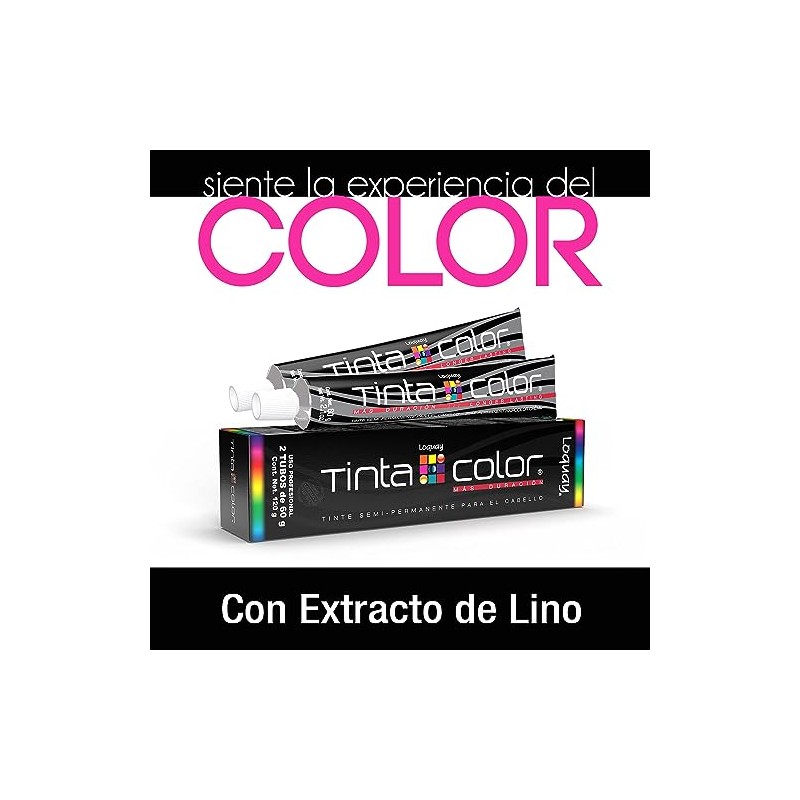 Loquay Tinte Semi Permanente Tinta Color, Turquesa, 120 g
