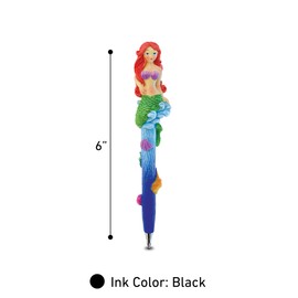 Planet Pens Mermaid Novelty Pen - Cute Fun & Unique Kids & Adults Office Supplies Ballpoint Pen, Colorful Sea Life Writing Pen Instrument For Cool Stationery School & Office Desk Decor Accessories