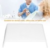 Trapezoidal Dental Desktop Elevated Shelf Acrylic Smoothing Edges Riser Rack