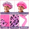 Lolalet 2 PCS Kids Bonnets for Girls, Reversible Silk Bonnet