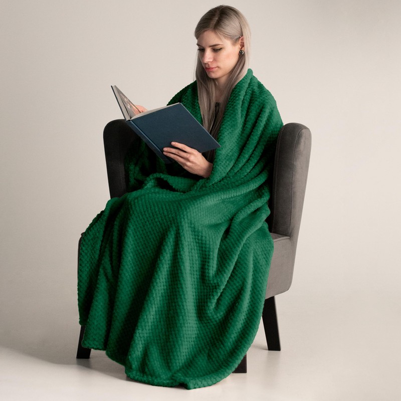 DecoKing Henry Cuddly Blanket, Soft, Fleece Microfibre Bedspread in Scandinavian