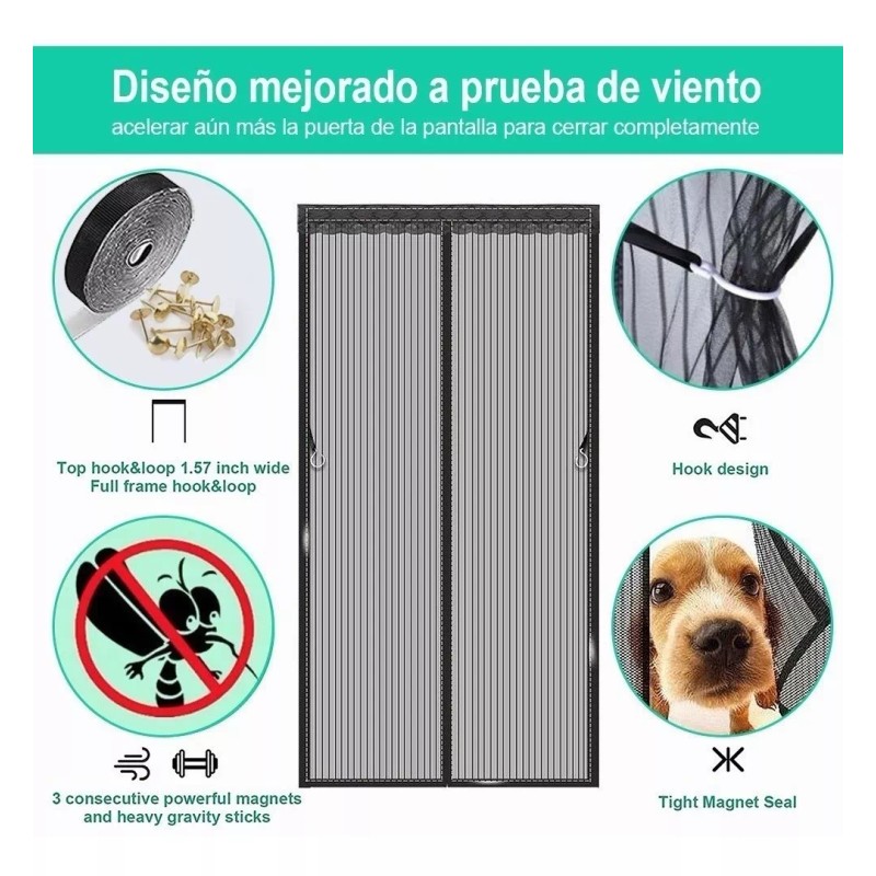 Banna Magnetismo Mosquitera Para Puertas Various Sizes