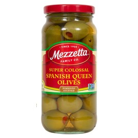 Mezzetta Spanich Queen Olives, Super Colossal Pimento Stuffed, 10 Ounce