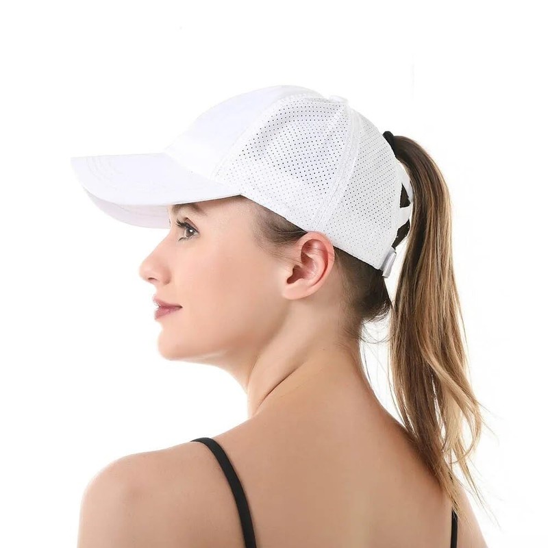 EVD-X Gorra Deportiva Mujer y Hombre para Cabello Largo Actividades