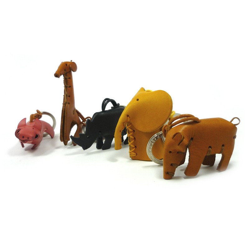 LA CUOIERIA(ラ・クオイエリア) キーホルダー ハンドメイド 本革 イタリア製 サル P307