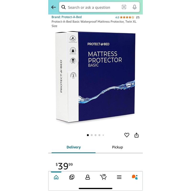 Protect-A-Bed Twin XL Mattress Protector NEW