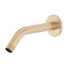 Derengge Shower Arm with Flange,6.5 Inch Brushed Gold Wall Mount